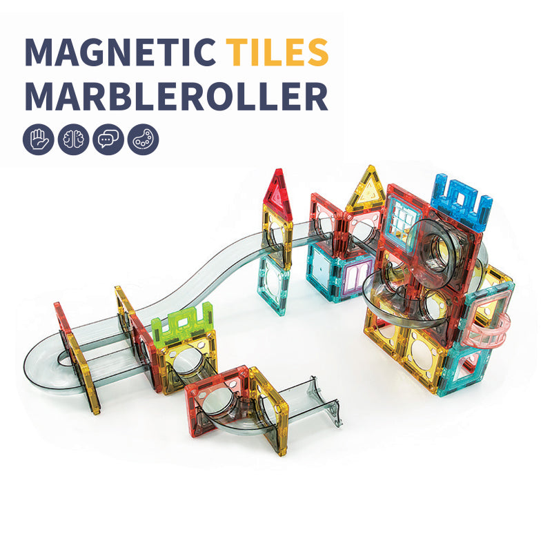 Magnetic Tiles  Marble Roller 72Pcs