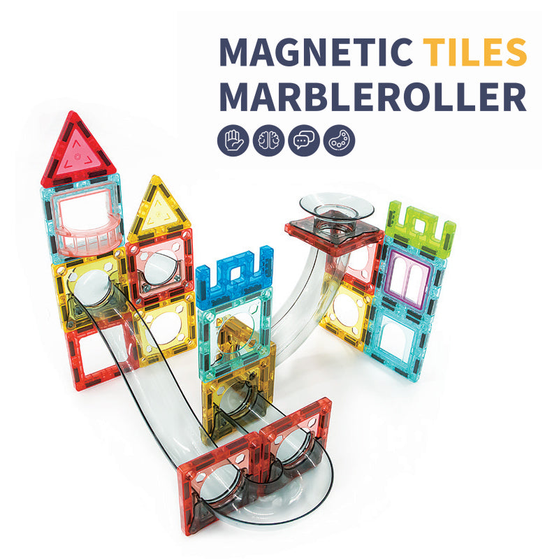 Magnetic Tiles  Marble Roller 72Pcs