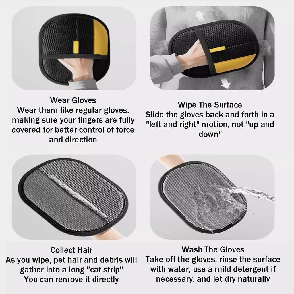 Pet Grooming Cat Hair Removal Glove