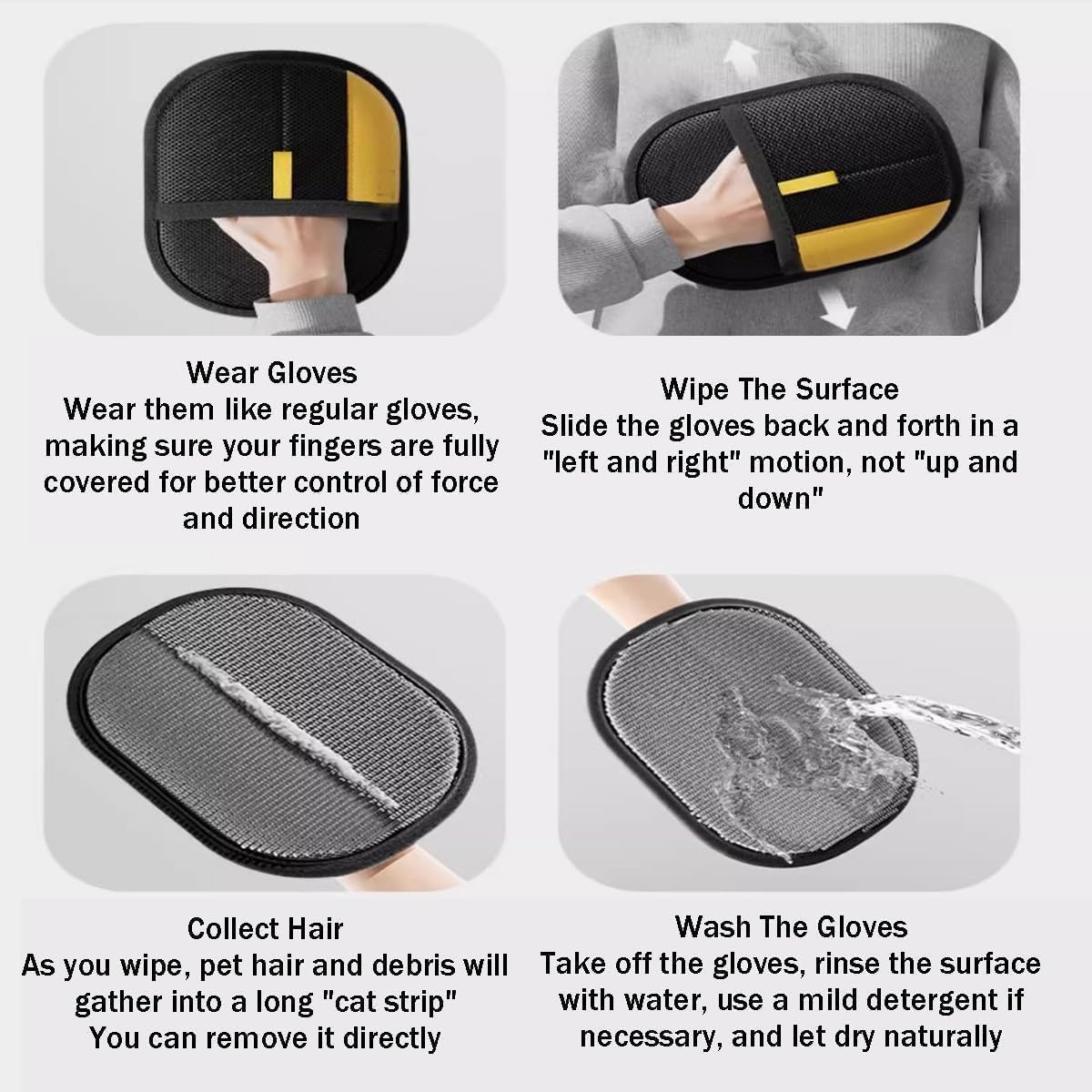 Pet Grooming Cat Hair Removal Glove